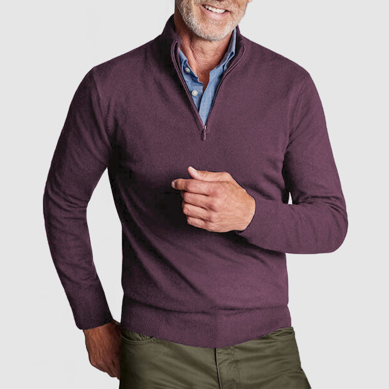 Men's New Cashmere Collar Pullover Shirt