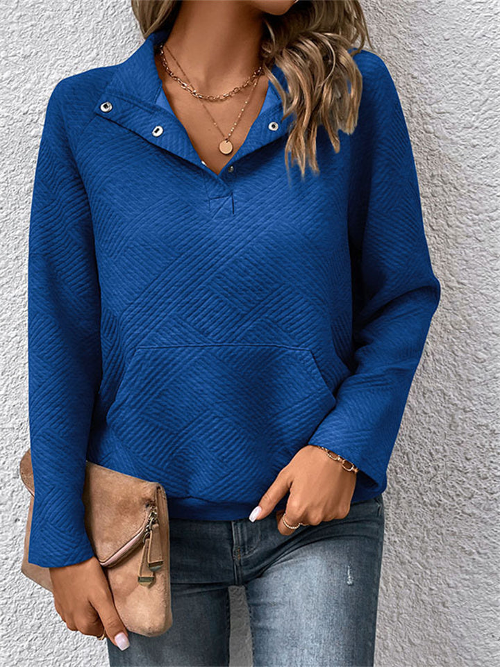 Fashion Women's Long-sleeved Solid Color Sweater Autumn and Winter