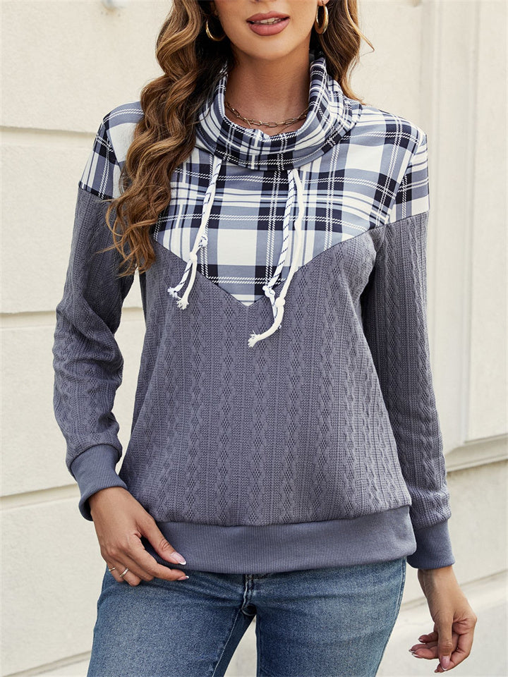 Fall and Winter New Women's Tops Printed Long-sleeved Hooded Sweater