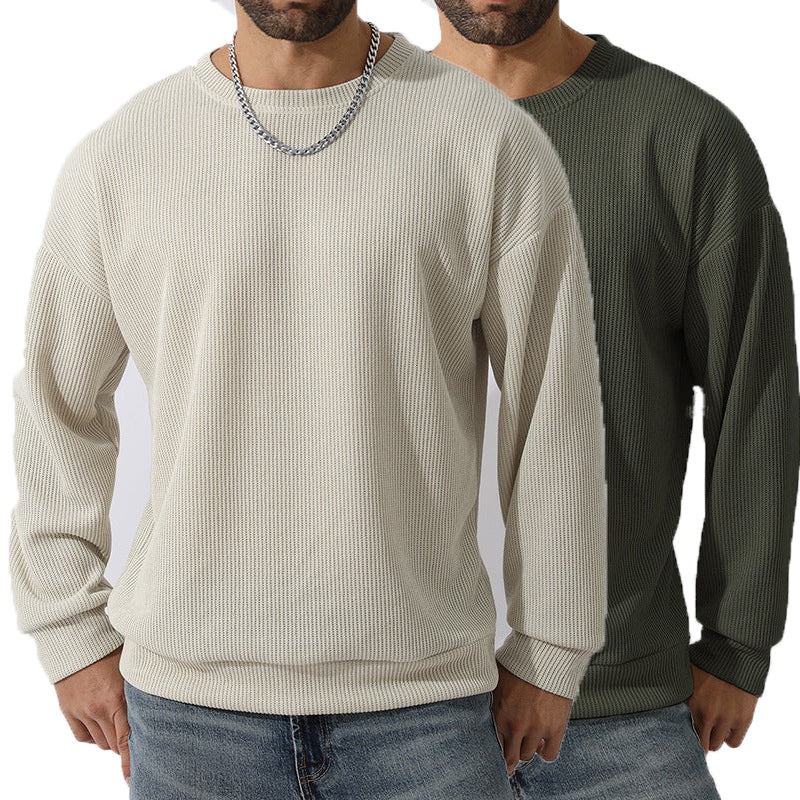 Men's Winter Sweater Loose Round Neck Thickened Sweater