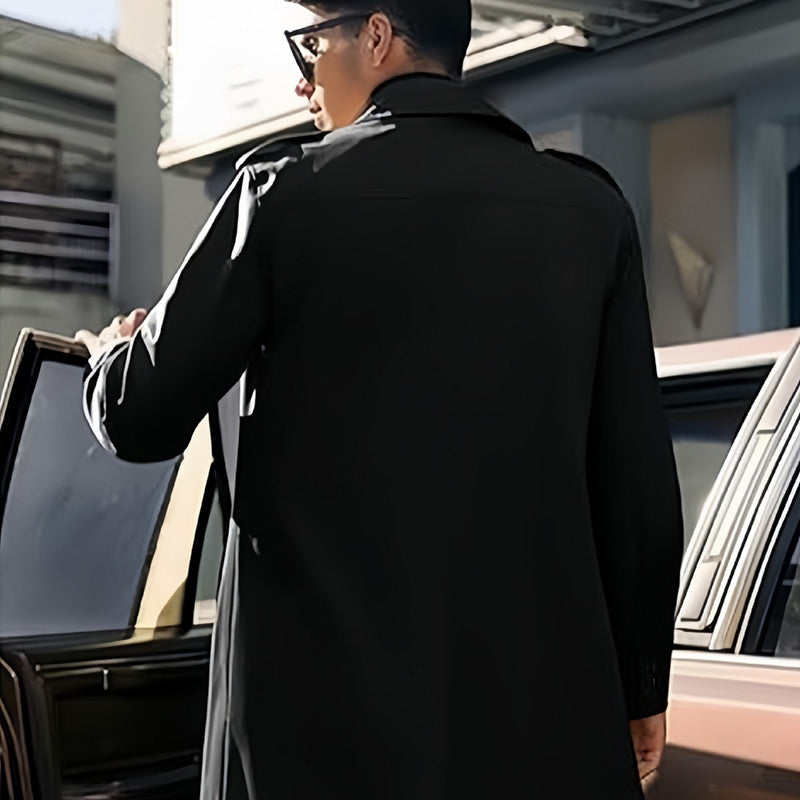 💥Black Friday Sales - 50% OFF💥Men's Lapel Double Breasted Coats with Pockets