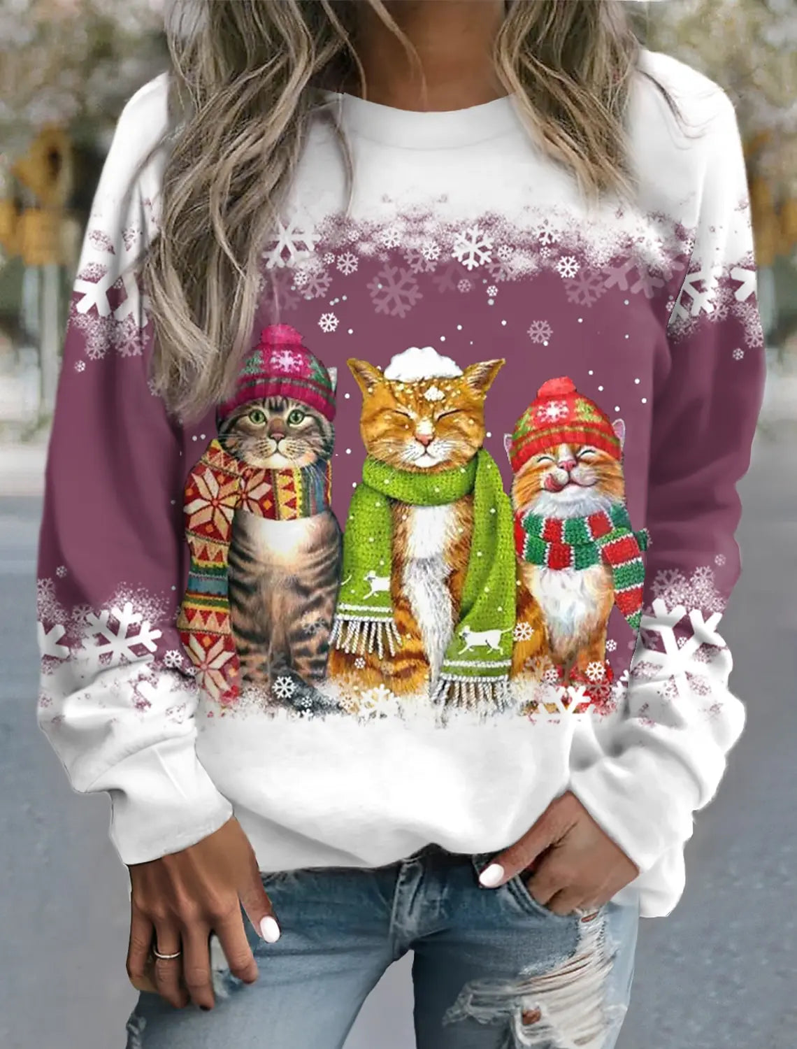 JO | Sweater with Christmas motif