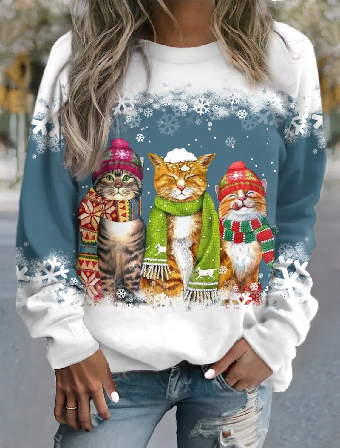 JO | Sweater with Christmas motif