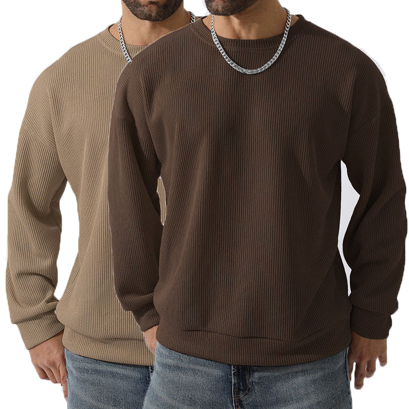 Men's Winter Sweater Loose Round Neck Thickened Sweater