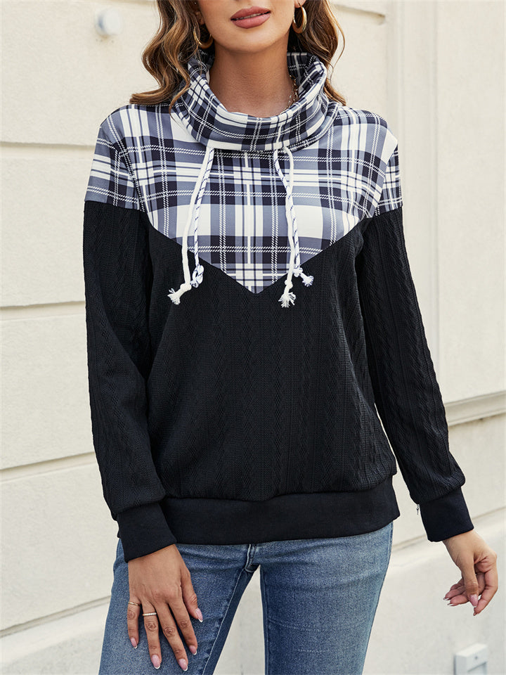 Fall and Winter New Women's Tops Printed Long-sleeved Hooded Sweater