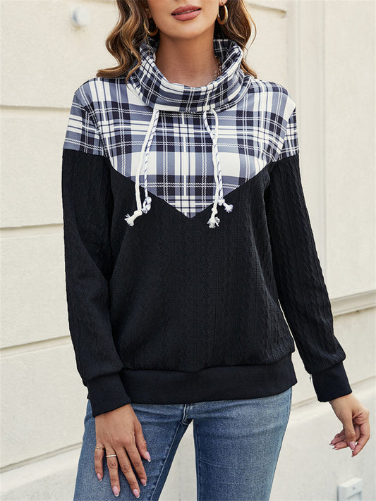 Fall and Winter New Women's Tops Printed Long-sleeved Hooded Sweater