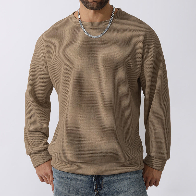Men's Winter Sweater Loose Round Neck Thickened Sweater